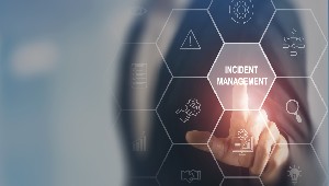 Computerised image with the words 'Incident management' in the centre