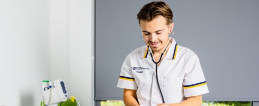 A student in hospital setting