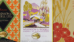 Collage of catalogues for The Hodson Shop collection