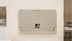 baby changing table in public toilet