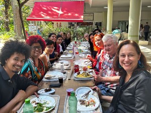 A lunch table for participants in the DESIRE project