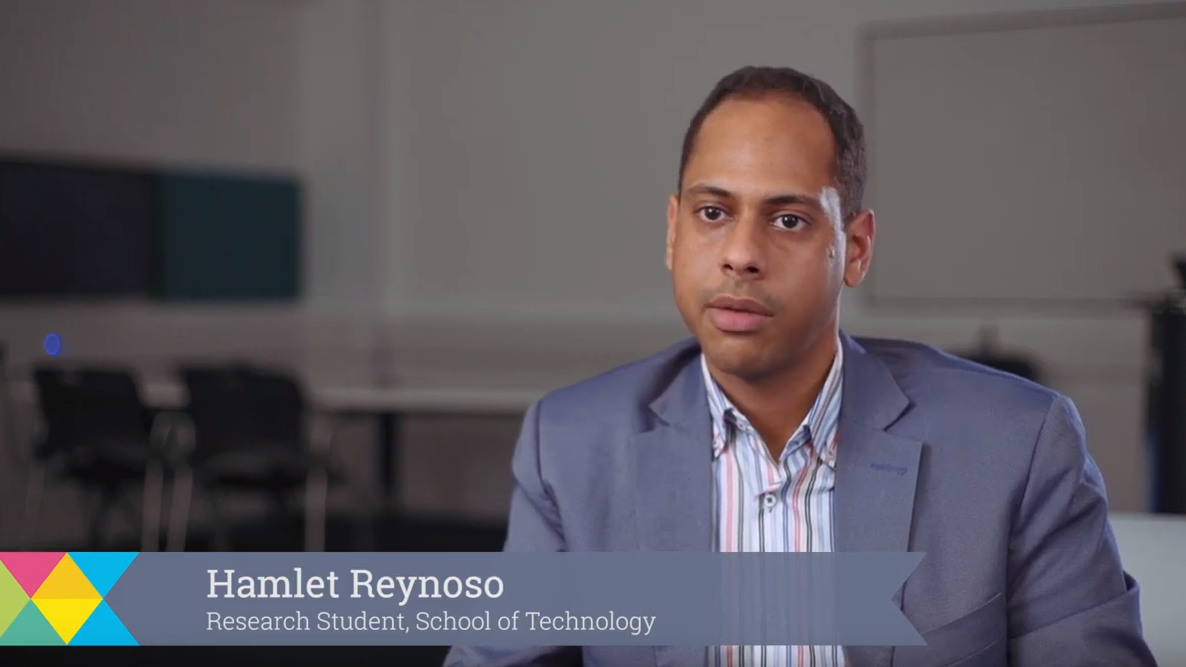 Hamlet Reynoso, Research Student, School of Technology