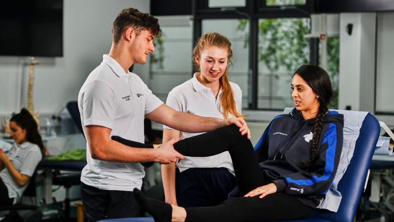 Image of the physiotherapy lab skills and simulation facilities used by the School of Sport