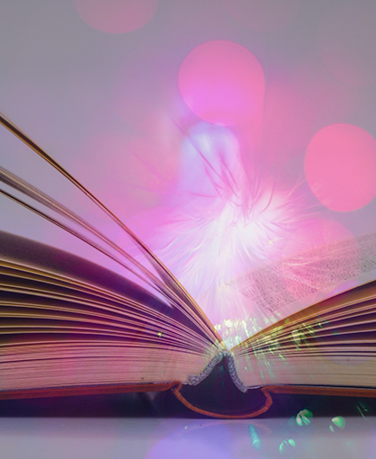 A book with digital image